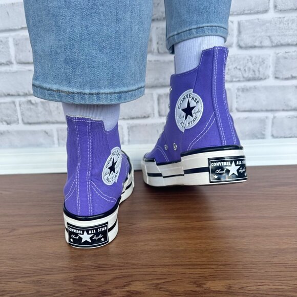 ⭐Converse Chuck 70 Plus Hi Platform Viper Violet Sz 6 Mens Shoes Sneaker A12523C - Picture 4 of 9
